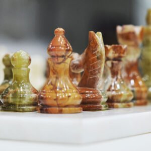 CHESS SET ONYX 15x15 INCHES